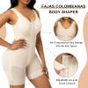 imageSHAPERX Womens Fajas Colombianas Tummy Control Shapewear Postpartum Full Body Shaper Butt Lifter BodysuitBeige