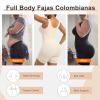 imageSHAPERX Womens Fajas Colombianas Tummy Control Shapewear Postpartum Full Body Shaper Butt Lifter BodysuitBeige