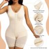 imageSHAPERX Womens Fajas Colombianas Tummy Control Shapewear Postpartum Full Body Shaper Butt Lifter BodysuitBeige