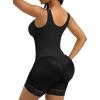 imageSHAPERX Womens Fajas Colombianas Tummy Control Shapewear Postpartum Full Body Shaper Butt Lifter BodysuitBlack