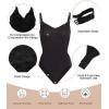 imageSHAPERX Womens Shapewear Bodysuit Tummy Control Body Shaper Seamless Sculpting Snatched Waist Body Suit3black Brief