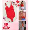imageSHAPERX Womens Shapewear Bodysuit Tummy Control Body Shaper Seamless Sculpting Snatched Waist Body Suit4red Thong