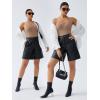 imageSHAPERX Womens Shapewear Tummy Control Bodysuit with Removable Pads Seamless Sculpting Mid Thigh Body ShaperSienna Brief
