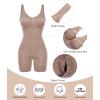 imageSHAPERX Womens Shaping MidThigh Bodysuit Tummy Control Shapewear Seamless Sculpting Body ShaperSienna