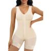 imageSHAPERX Womens Fajas Colombianas Tummy Control Shapewear Postpartum Full Body Shaper Butt Lifter BodysuitBeige