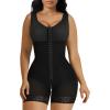 imageSHAPERX Womens Fajas Colombianas Tummy Control Shapewear Postpartum Full Body Shaper Butt Lifter BodysuitBlack