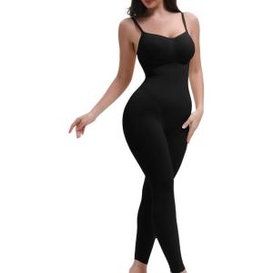 imageSHAPERX Hourglass Leggings 360 Compression 2 Sizes Look Full Body Shaper Breathable No Roll DownBlack Full Body
