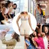 imageSHAPERX Shapewear for Women Tummy Control Body Shaper Butt Lifter Bodysuit Postpartum Girdles with Adjustable StrapsBeige Zipper