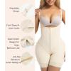imageSHAPERX Shapewear for Women Tummy Control Body Shaper Butt Lifter Bodysuit Postpartum Girdles with Adjustable StrapsBeige Zipper