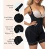 imageSHAPERX Shapewear for Women Tummy Control Body Shaper Butt Lifter Bodysuit Postpartum Girdles with Adjustable StrapsBlack Zipper