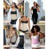imageSHAPERX Waist Trainer Corset for Women Tummy Control Sport Girdle Hourglass Waist Cincher Body Shaper with Steel BonedBeige