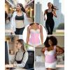 imageSHAPERX Waist Trainer Corset for Women Tummy Control Sport Girdle Hourglass Waist Cincher Body Shaper with Steel BonedPink