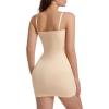 imageSHAPERX Shapewear Dress for Women Tummy Control Full Slip for Under Dresses Seamless Sculpt Body Shaper1beige