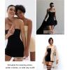 imageSHAPERX Shapewear Dress for Women Tummy Control Full Slip for Under Dresses Seamless Sculpt Body Shaper1black