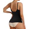 imageSHAPERX Womens Shapewear Tank Tops Seamless Tummy Control Shaping Camisole Adjustable Straps AntiRoll HemBlack