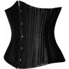 imageSHAPERX Womens Waist Training Corsets Underbust Heavy Duty 26 Steel Boned Hourglass Silhouette Body ShaperBlack
