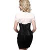 imageSHAPERX Womens Waist Training Corsets Underbust Heavy Duty 26 Steel Boned Hourglass Silhouette Body ShaperBlack