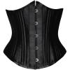imageSHAPERX Womens Waist Training Corsets Underbust Heavy Duty 26 Steel Boned Hourglass Silhouette Body ShaperBlack