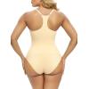 imageSHAPERX Bodysuit for Women Tummy Control Shapewear Racerback Seamless Sculpting Body Shaper Tank TopBeige