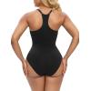 imageSHAPERX Bodysuit for Women Tummy Control Shapewear Racerback Seamless Sculpting Body Shaper Tank TopBlack