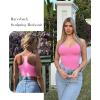 imageSHAPERX Bodysuit for Women Tummy Control Shapewear Racerback Seamless Sculpting Body Shaper Tank TopPink