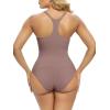 imageSHAPERX Bodysuit for Women Tummy Control Shapewear Racerback Seamless Sculpting Body Shaper Tank TopUmber