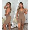 imageSHAPERX Shapewear for Women Tummy Control Bodysuit Mid Thigh Butt Lifter Body Shaper ShortsBrown