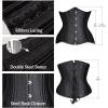 imageSHAPERX Women 24 Double SteelBoned Longline Heavy Duty Waist Training Corsets ShaperBlack