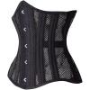 imageSHAPERX Women 24 Double SteelBoned Longline Heavy Duty Waist Training Corsets ShaperBlack Mesh