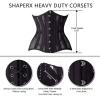 imageSHAPERX Women 24 Double SteelBoned Longline Heavy Duty Waist Training Corsets ShaperBlack Mesh