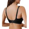 imageSHAPERX Womens Wireless Seamless Bra No Dig Comfort Lightly Lined Full Coverage Bralette for Daily WearBlack