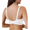 imageSHAPERX Womens Wireless Seamless Bra No Dig Comfort Lightly Lined Full Coverage Bralette for Daily WearWhite