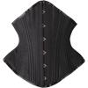 imageSHAPERX Womens Heavy Duty Corset Double Steel Boned Waist Trainer Corsets Underbust Body ShaperBlack Long Torso