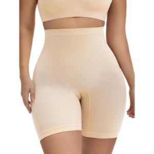 imageSHAPERX HighWaist Tummy Control Shapewear Shorts for Women Seamless Body Shaper for AllDay Wear Under DressesBeige