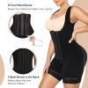 imageSHAPERX Fajas Colombianas Shapewear for Women Tummy Control Body Shaper Postpartum Butt Lifter with Zipper and HooksBlack