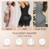 imageSHAPERX Fajas Colombianas Shapewear for Women Tummy Control Body Shaper Postpartum Butt Lifter with Zipper and HooksBlack