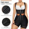 imageSHAPERX Fajas Colombianas Shapewear for Women Tummy Control Body Shaper Postpartum Butt Lifter with Zipper and HooksBlack