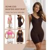 imageSHAPERX Womens Shaping MidThigh Bodysuit Tummy Control Shapewear Seamless Sculpting Body ShaperCoffee
