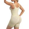 imageSHAPERX Womens Fajas Colombianas Postpartum Shapewear Tummy Control Body Shaper Butt Lifter with Boned SupportBeige Zipper