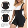 imageSHAPERX Womens Fajas Colombianas Postpartum Shapewear Tummy Control Body Shaper Butt Lifter with Boned SupportBlack Hooks