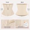 imageSHAPERX Waist Trainer for Women Tummy Control Workout Waist Cincher Corset Hourglass Body Shaper Zipper and HooksBeige