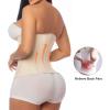 imageSHAPERX Waist Trainer for Women Tummy Control Workout Waist Cincher Corset Hourglass Body Shaper Zipper and HooksBeige