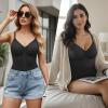 imageSHAPERX Shapewear Bodysuit for Women Tummy Control Seamless ZipUp Body Shaper Snatched Waist Sculpting Body SuitBlack Brief