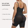 imageSHAPERX Shapewear Bodysuit for Women Tummy Control Seamless ZipUp Body Shaper Snatched Waist Sculpting Body SuitBlack Shorts