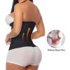 imageSHAPERX Waist Trainer for Women Corset Shapewear Tummy Control Sport Workout Waist Cincher Body Shaper Zipper and HooksBlack
