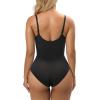 imageSHAPERX Womens Shapewear Bodysuit Tummy Control Body Shaper Seamless Sculpting Snatched Waist Body SuitBlack Lace