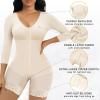 imageSHAPERX Womens Fajas Colombianas Shapewear Postpartum Tummy Control Arm Slimming Full Body Shaper with Zipper CrotchBeige