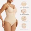 imageSHAPERX Shapewear Bodysuit for Women Tummy Control Seamless ZipUp Body Shaper Waist Snatched Body SuitBeige Brief