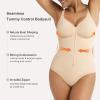 imageSHAPERX Shapewear Bodysuit for Women Tummy Control Seamless ZipUp Body Shaper Waist Snatched Body SuitBeige Brief