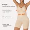 imageSHAPERX Shapewear Bodysuit for Women Tummy Control Seamless ZipUp Body Shaper Waist Snatched Body SuitBeige Shorts